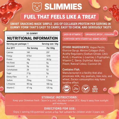 Peach Protein Gummies - Single Pack Bundles